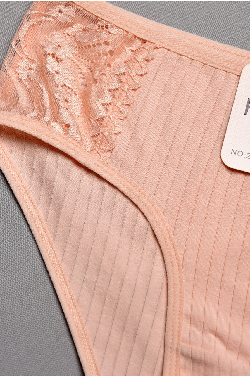 Труси жіночі напівбатальні персикового кольору 20058 197004