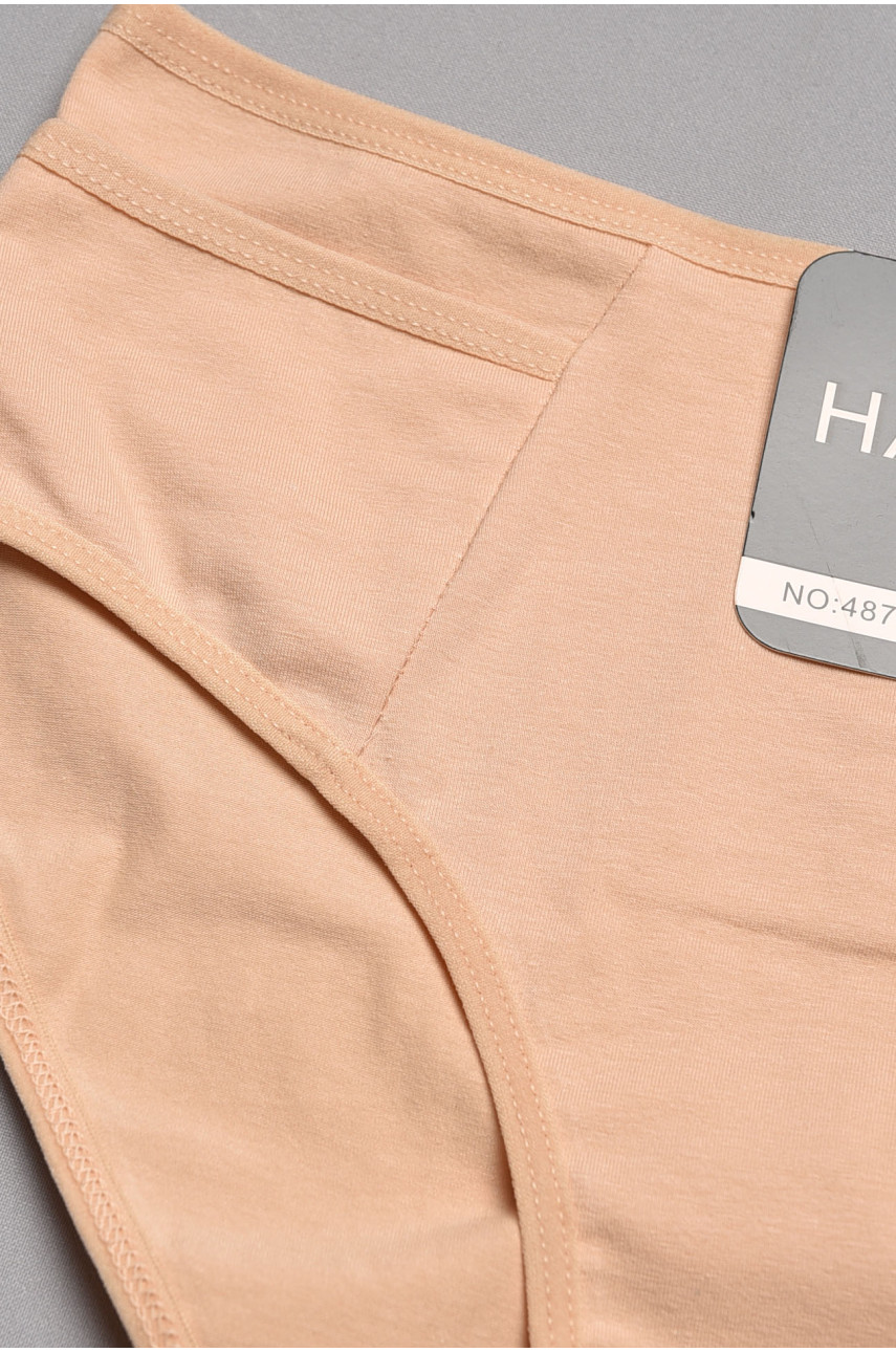 Труси жіночі напівбатальні бежевого кольору 4872 197012 Труси жіночі напівбатальні бежевого кольору 4872 197012