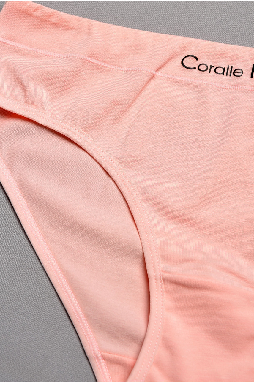 Труси жіночі однотонні світло-рожевого кольору M60091 197025 Труси жіночі однотонні світло-рожевого кольору M60091 197025