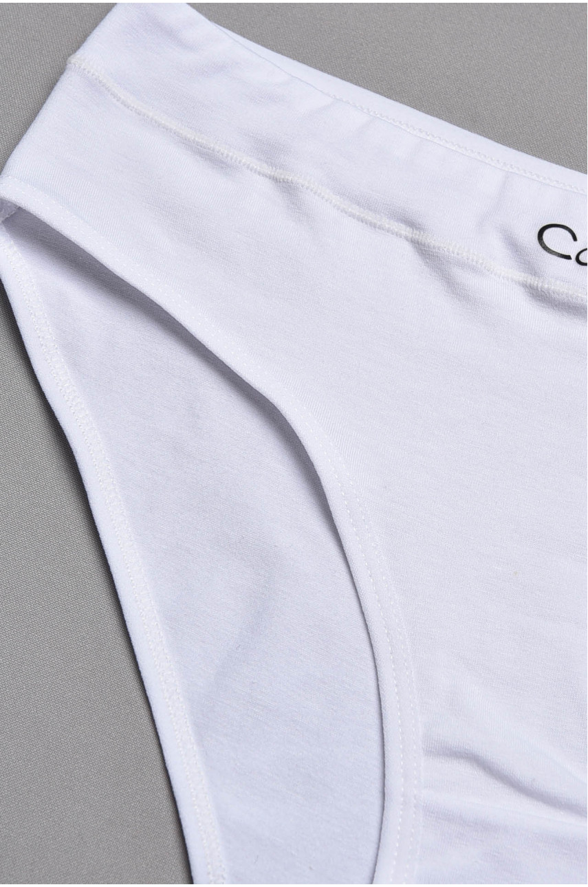 Трусы женские однотонные белого цвета M60091 197027