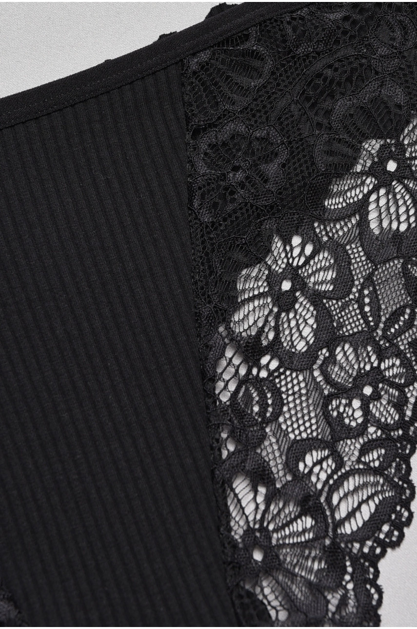 Труси жіночі однотонні чорного кольору F6914 197031