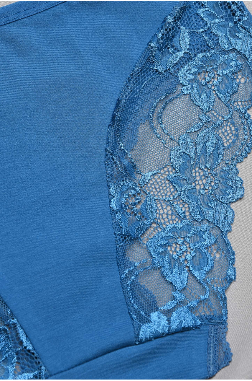 Труси жіночі напівбатальні синього кольору. F6470 197038