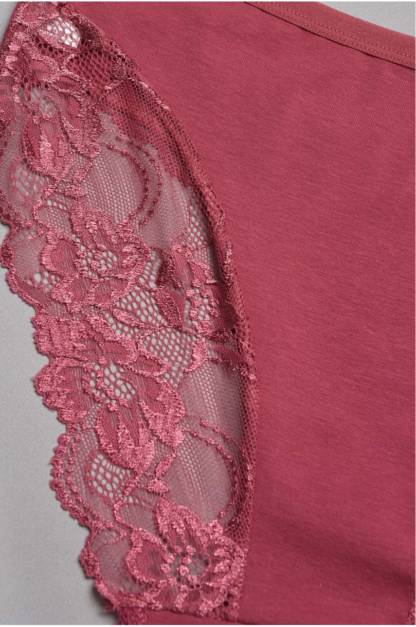 Трусы женские полубатальные светло-розового цвета F6470 197041