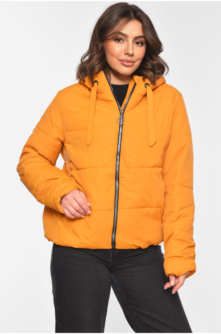 Куртка жіноча демісезонна гірчичного кольору 286 197049