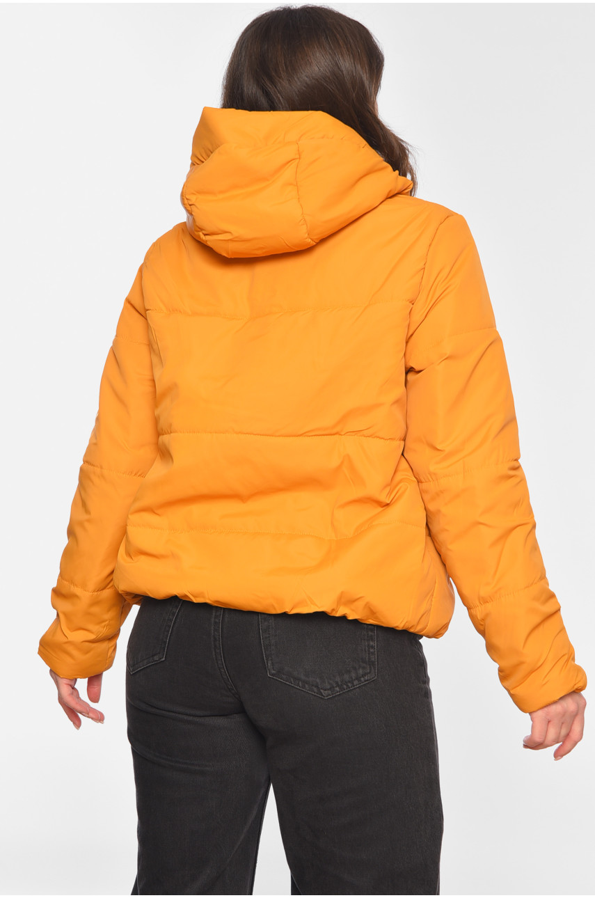 Куртка жіноча демісезонна гірчичного кольору 286 197049