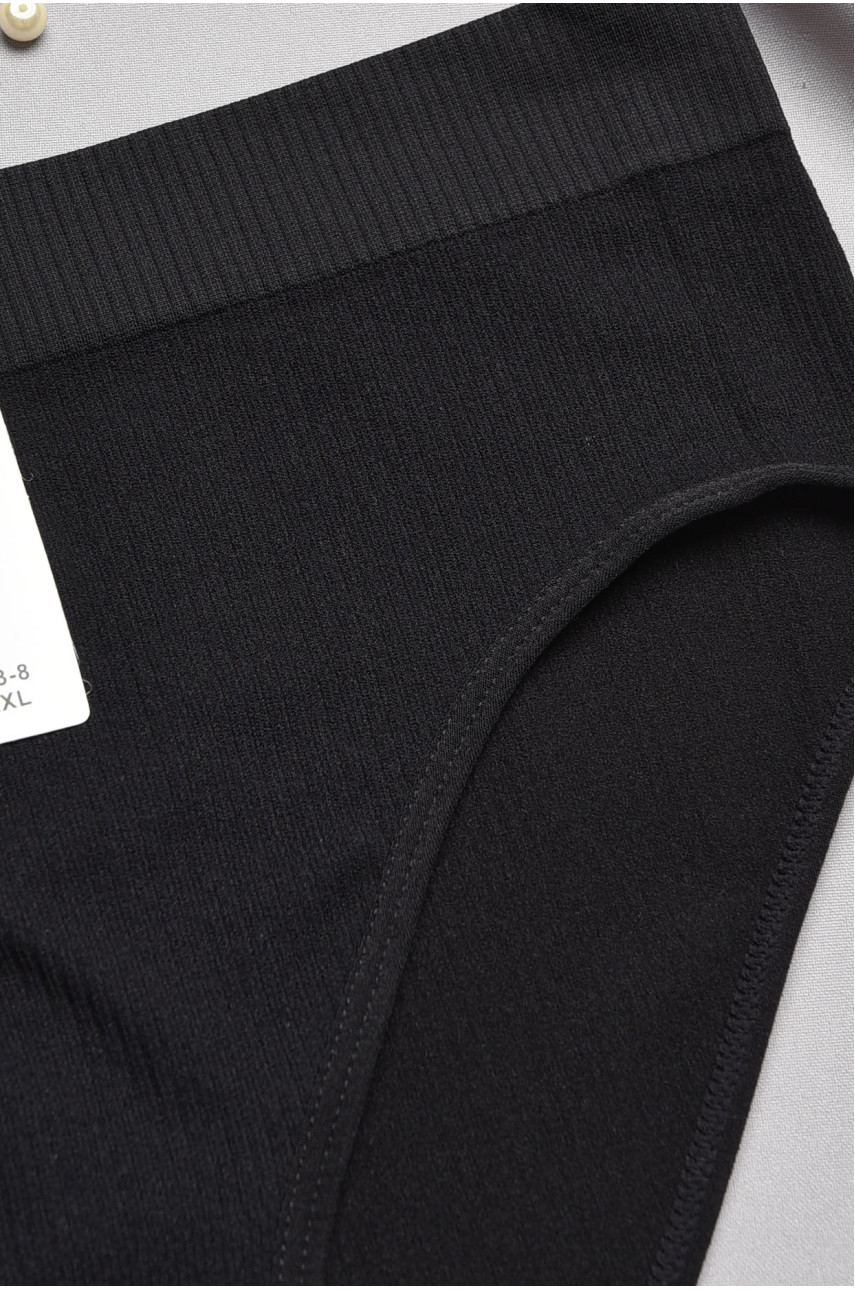 Трусы женские полубатальные чёрного цвета 3933-8 197073 Трусы женские полубатальные чёрного цвета 3933-8 197073