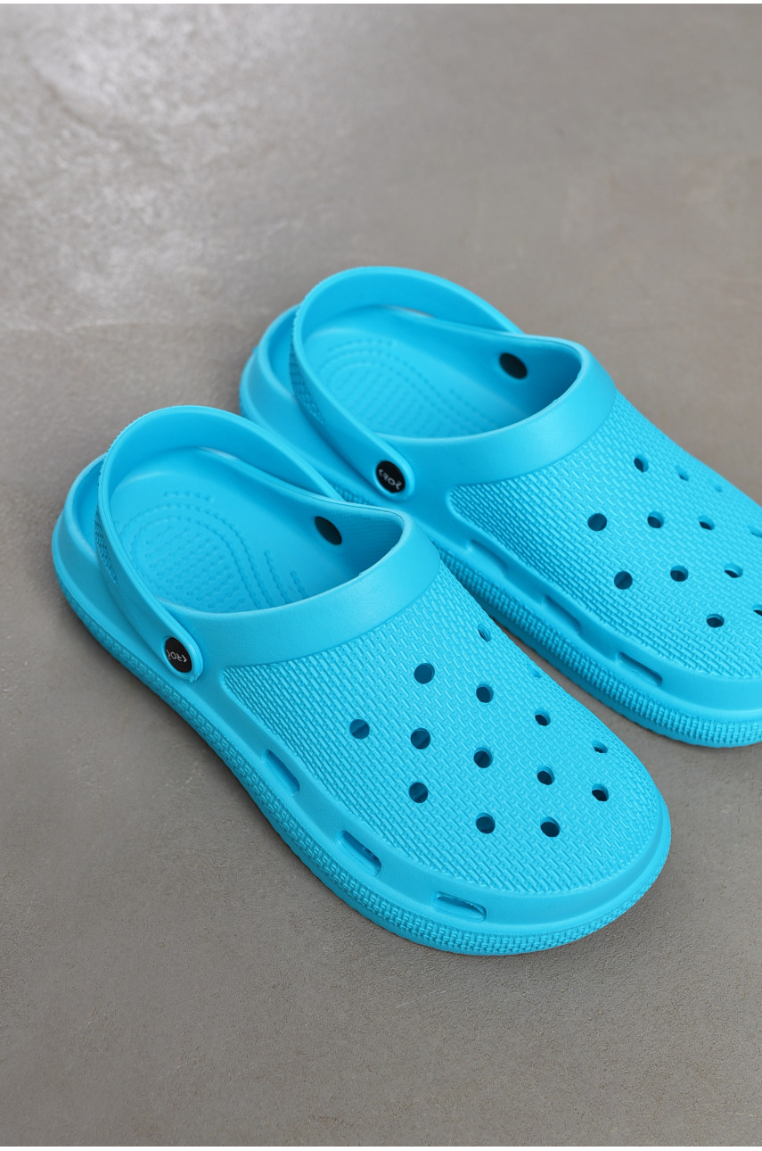 Крокси жіночі бірюзового кольору С-98 197077