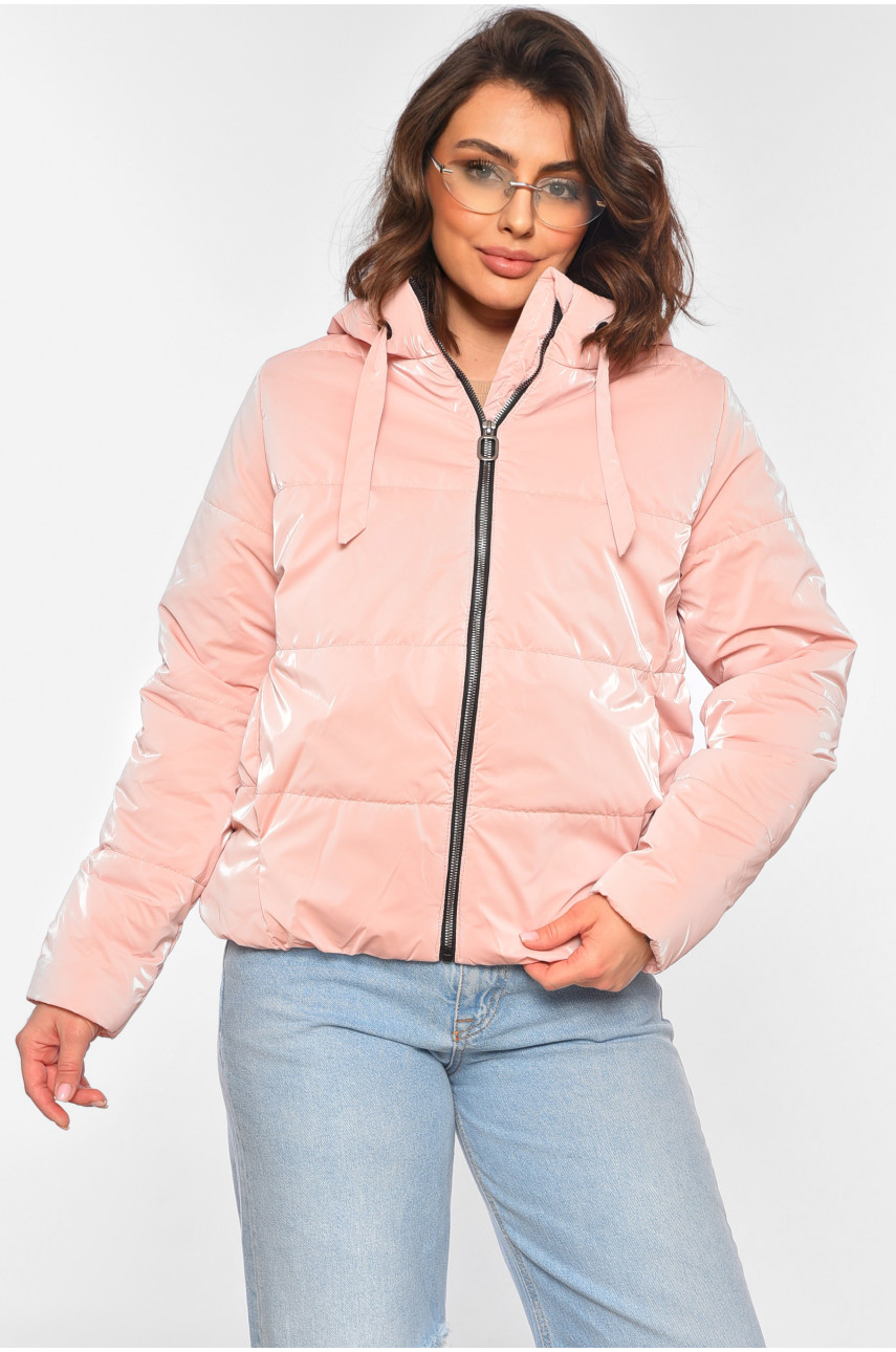 Куртка жіноча демісезонна рожевого кольору 286 197090