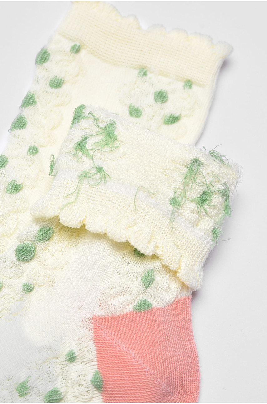 Носки детские демисезонные белого цвета GC1127 197150