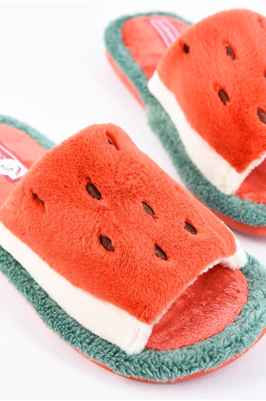 Капці домашні жіночі терракотового кольору 1064 197155 Капці домашні жіночі терракотового кольору 1064 197155