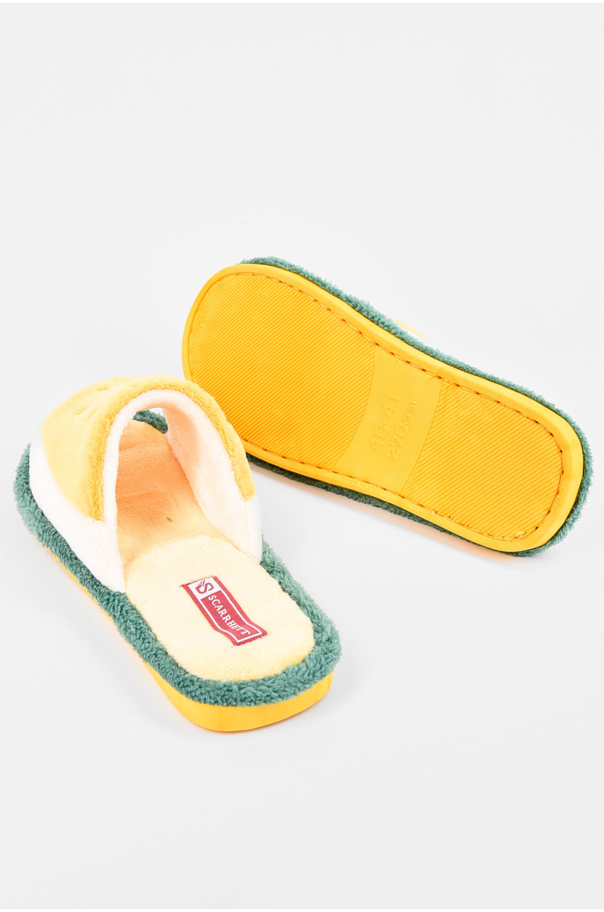 Капці домашні жіночі жовтого кольору 1064 197157 Капці домашні жіночі жовтого кольору 1064 197157