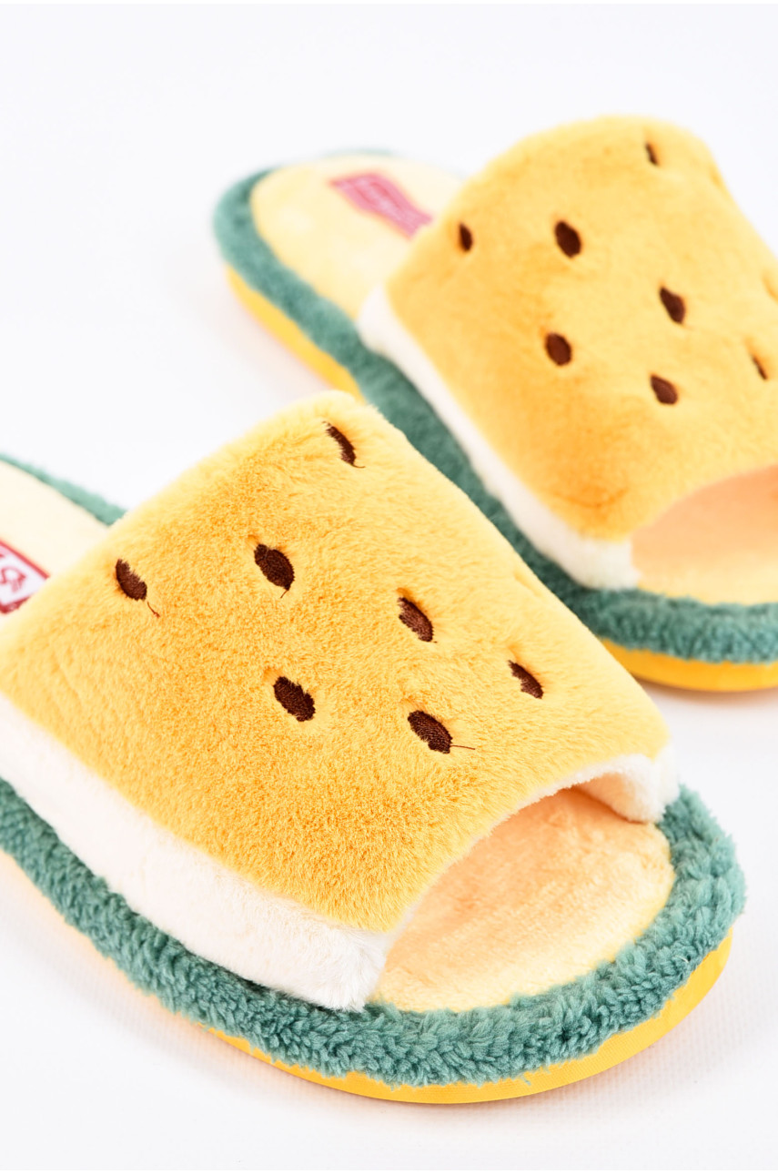 Капці домашні жіночі жовтого кольору 1064 197157 Капці домашні жіночі жовтого кольору 1064 197157