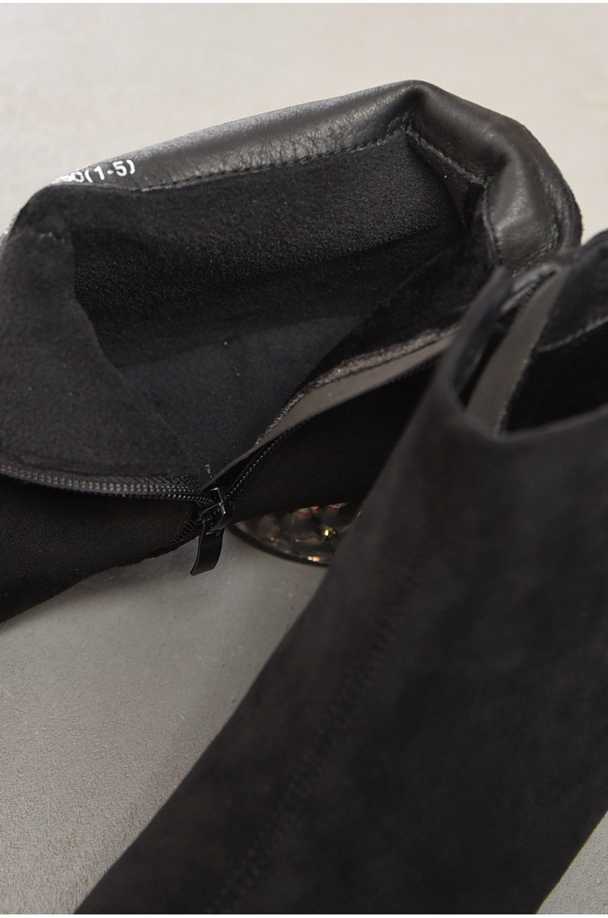 Ботинки женские демисезонные черного цвета 332 197159 Ботинки женские демисезонные черного цвета 332 197159