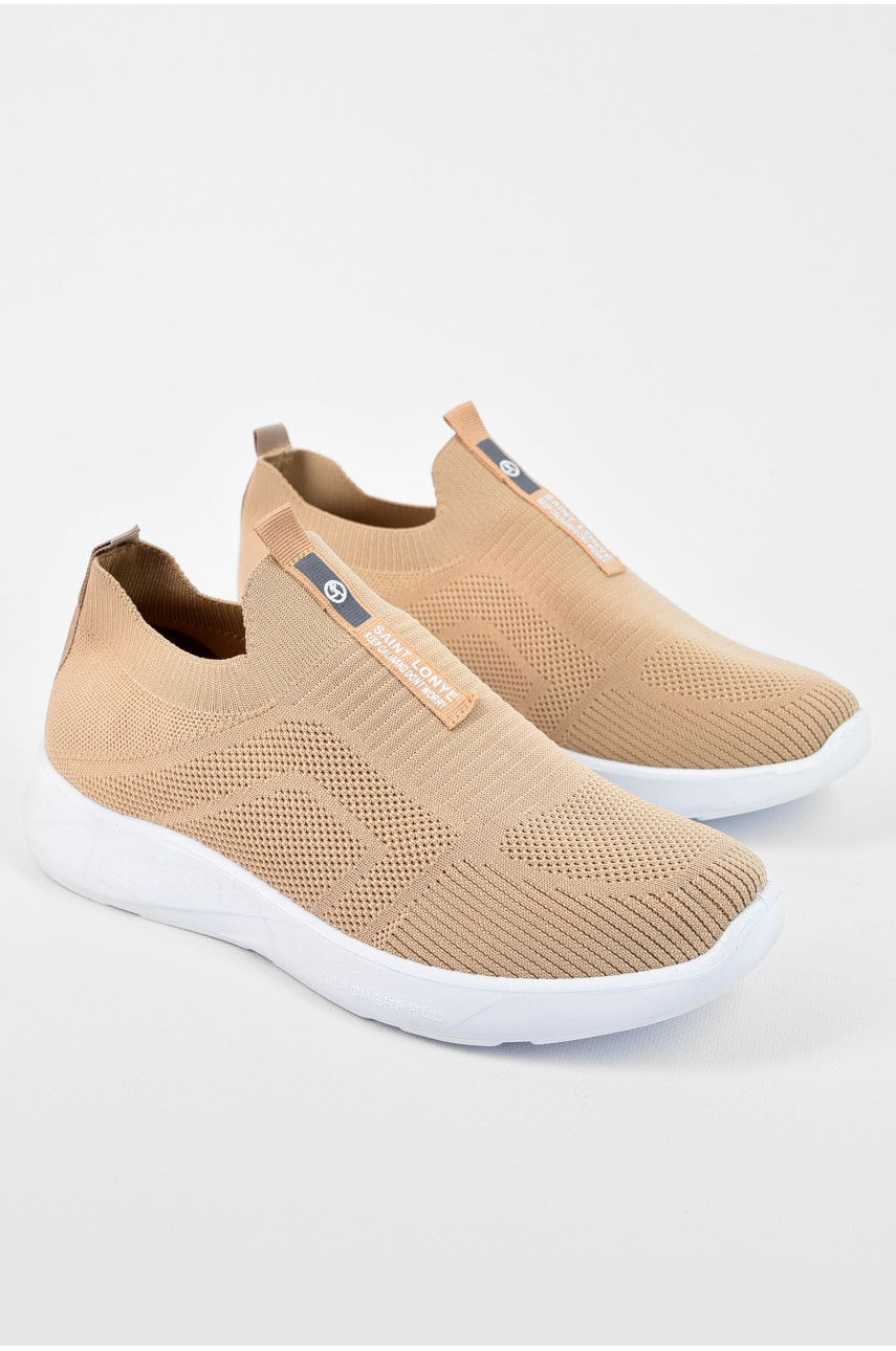 Кросівки чоловічі бежевого кольору текстиль м2070 197160