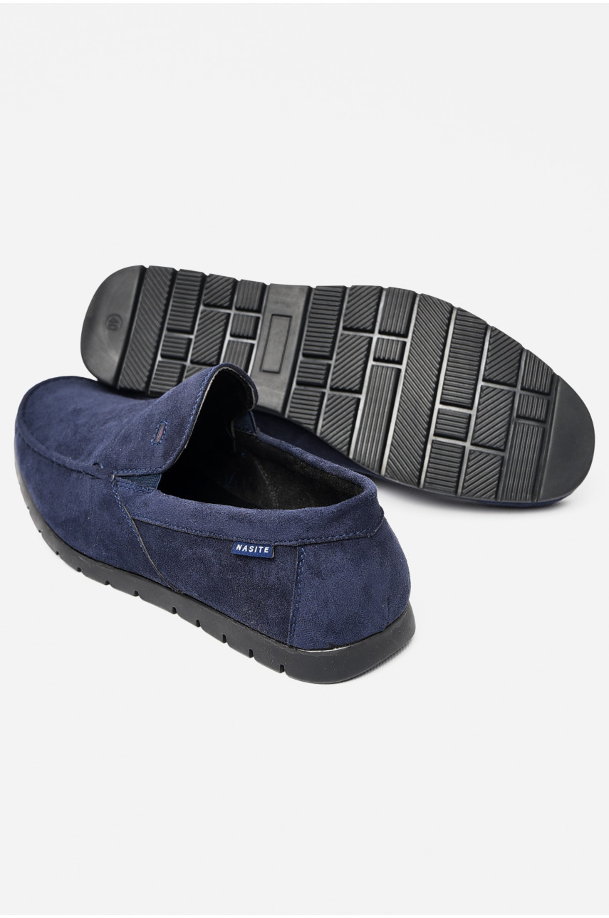 Мокасини чоловічі темно-синього кольору D61-13B 197183