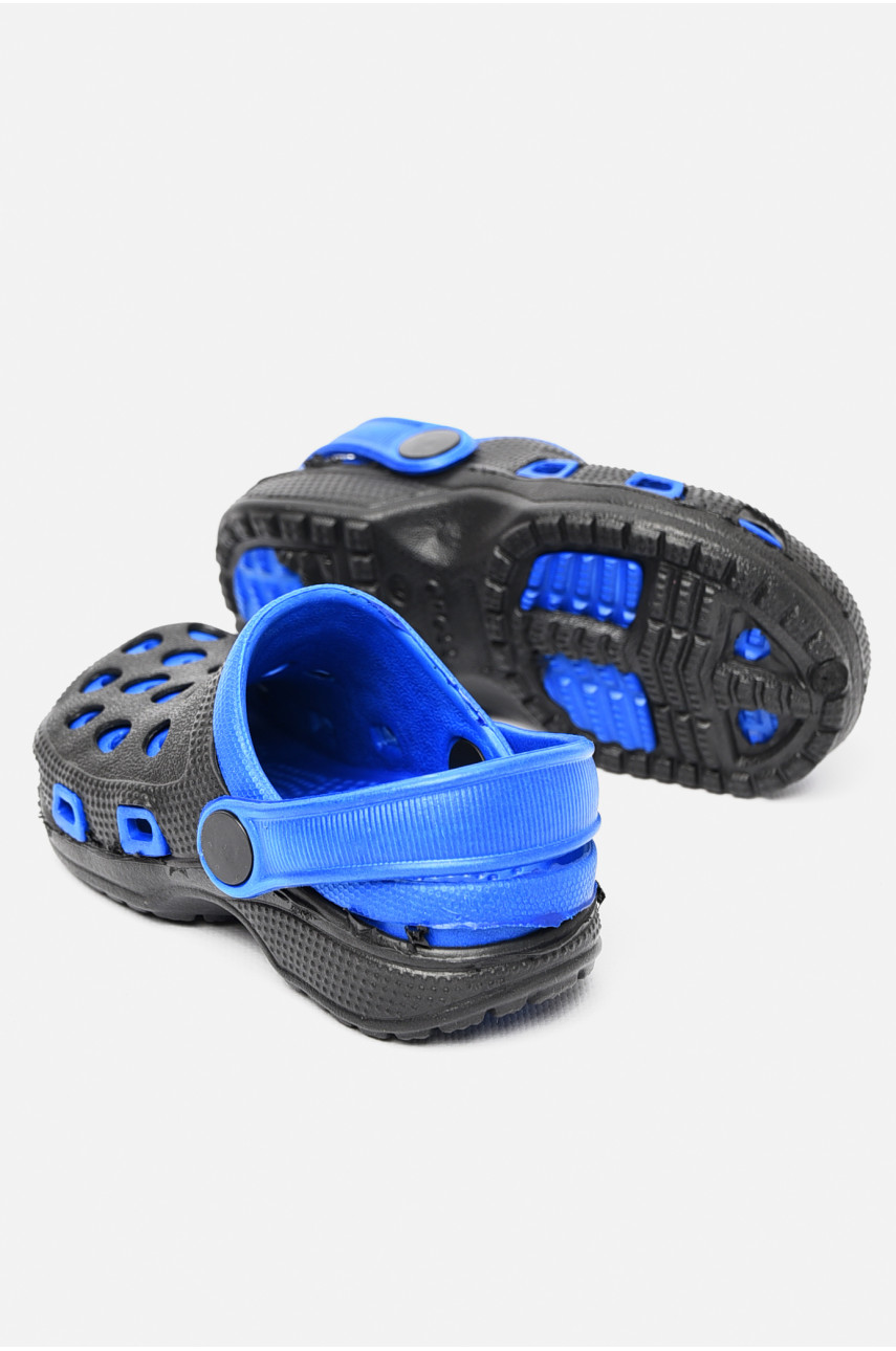 Крокси дитячі чорно-синього кольору Н-7 197192