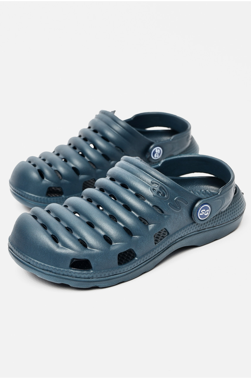 Крокси підліткові для хлопчика темно-синього кольору ds 197193