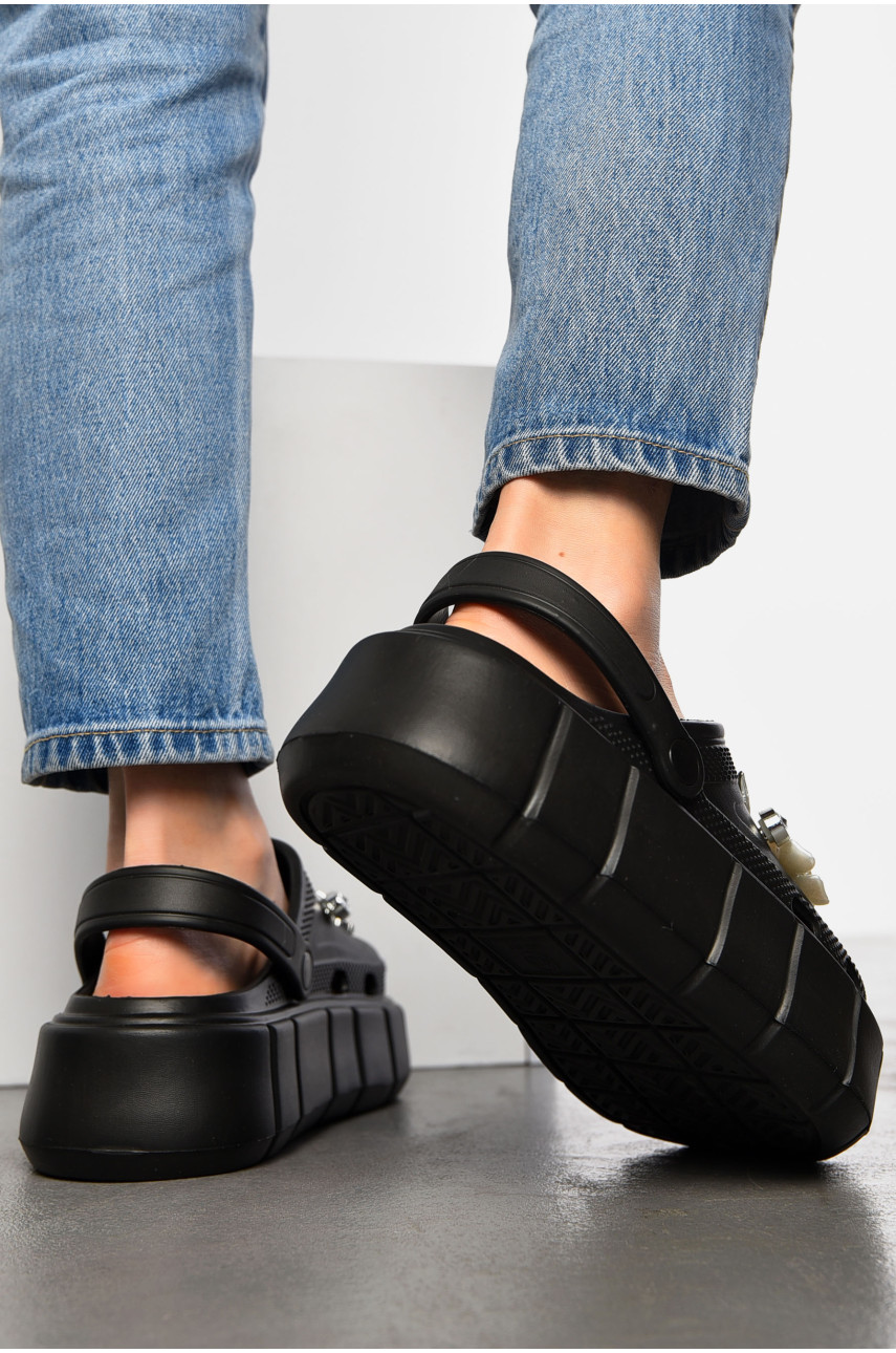 Крокси жіночі чорного кольору 152/2-1 197199