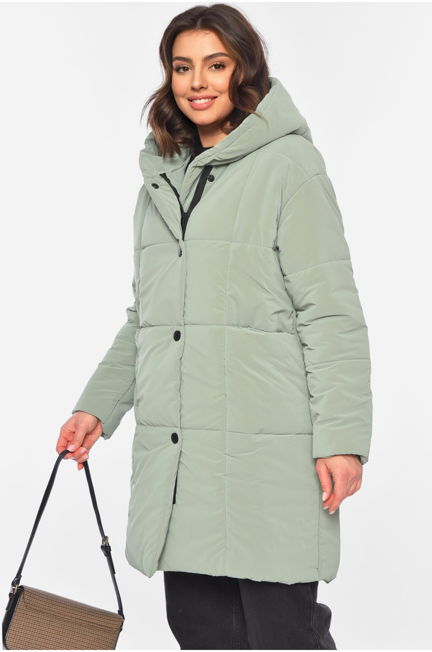 Куртка жіноча демісезонна м'ятного кольору 341-1 197237