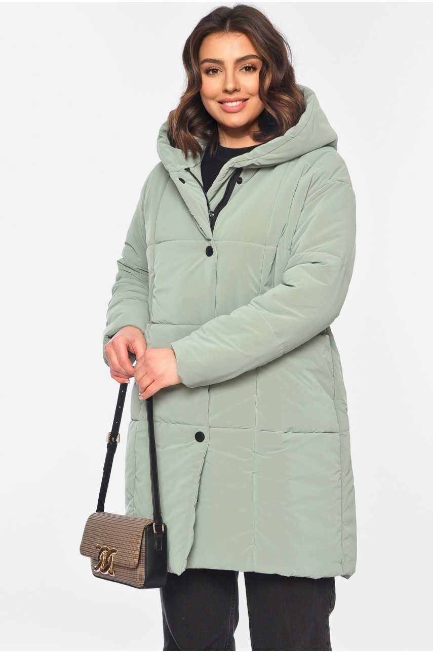 Куртка жіноча демісезонна м'ятного кольору 341-1 197237