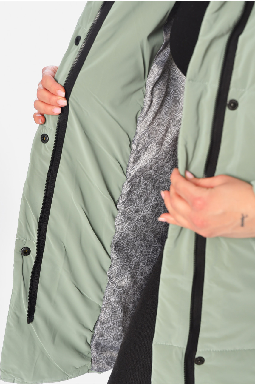 Куртка жіноча демісезонна м'ятного кольору 341-1 197237