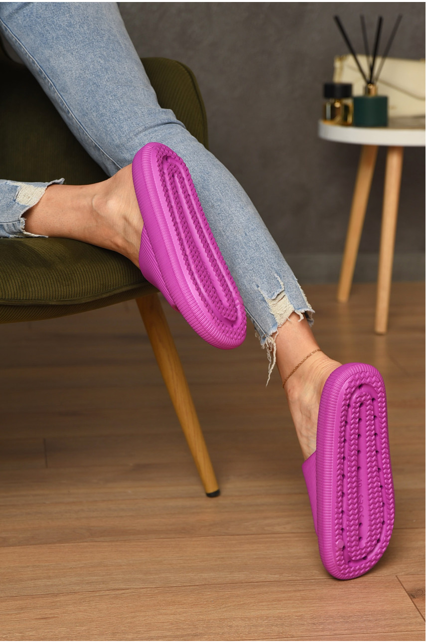 Шльопанці піна жіночі кольору фуксії с-88 197252