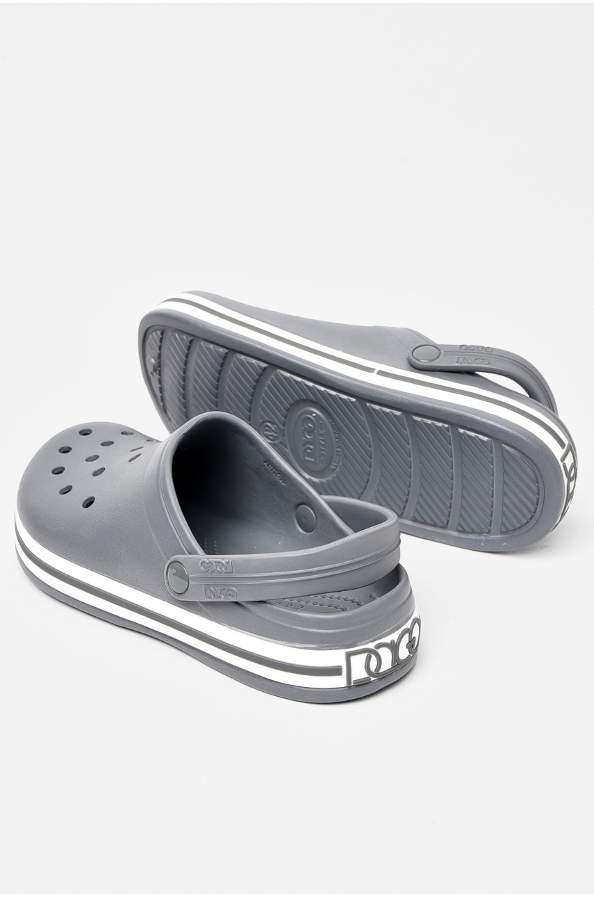 Кроксы мужские серого цвета 520 197266