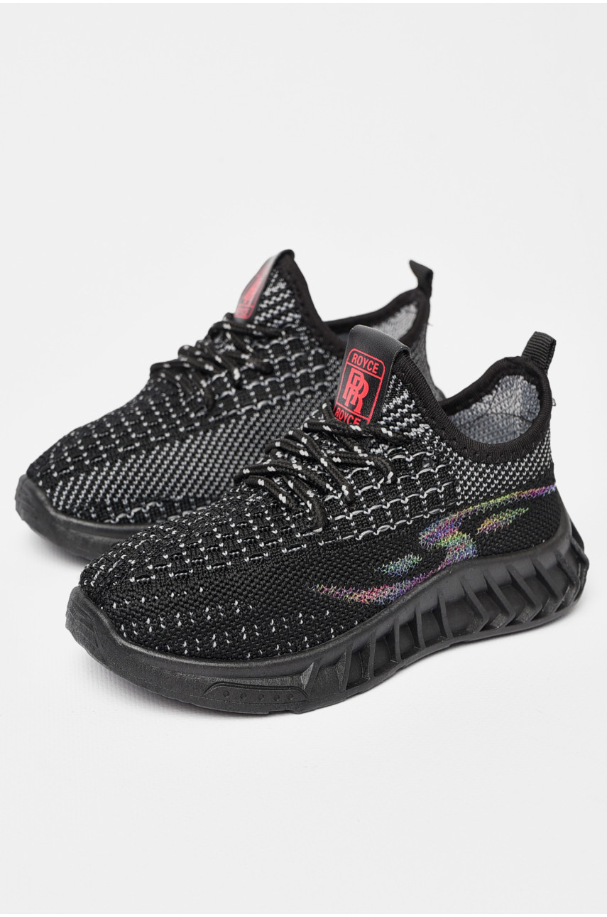 Кроссовки детские для мальчика текстильные черного цвета Х2-2-1 197291