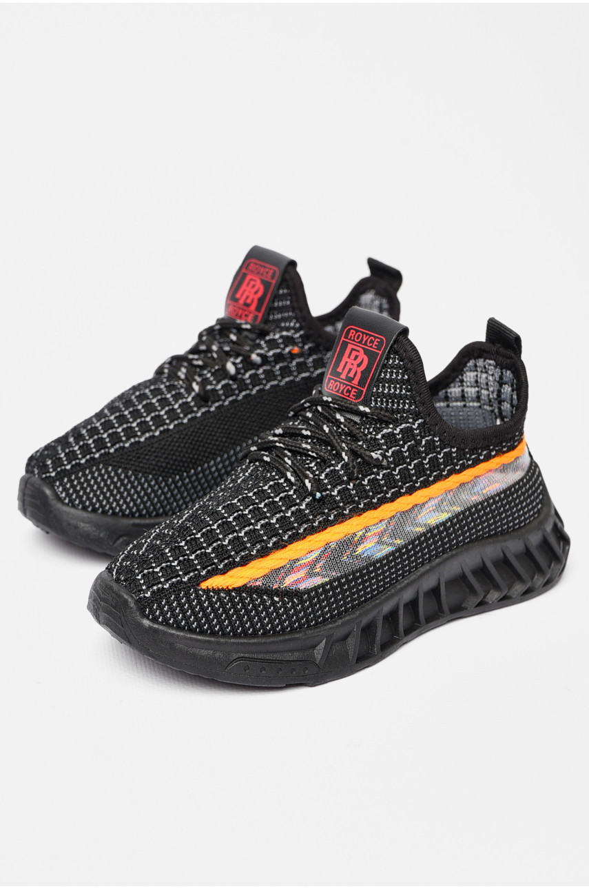 Кроссовки детские для мальчика текстильные черного цвета Х3-1 197292