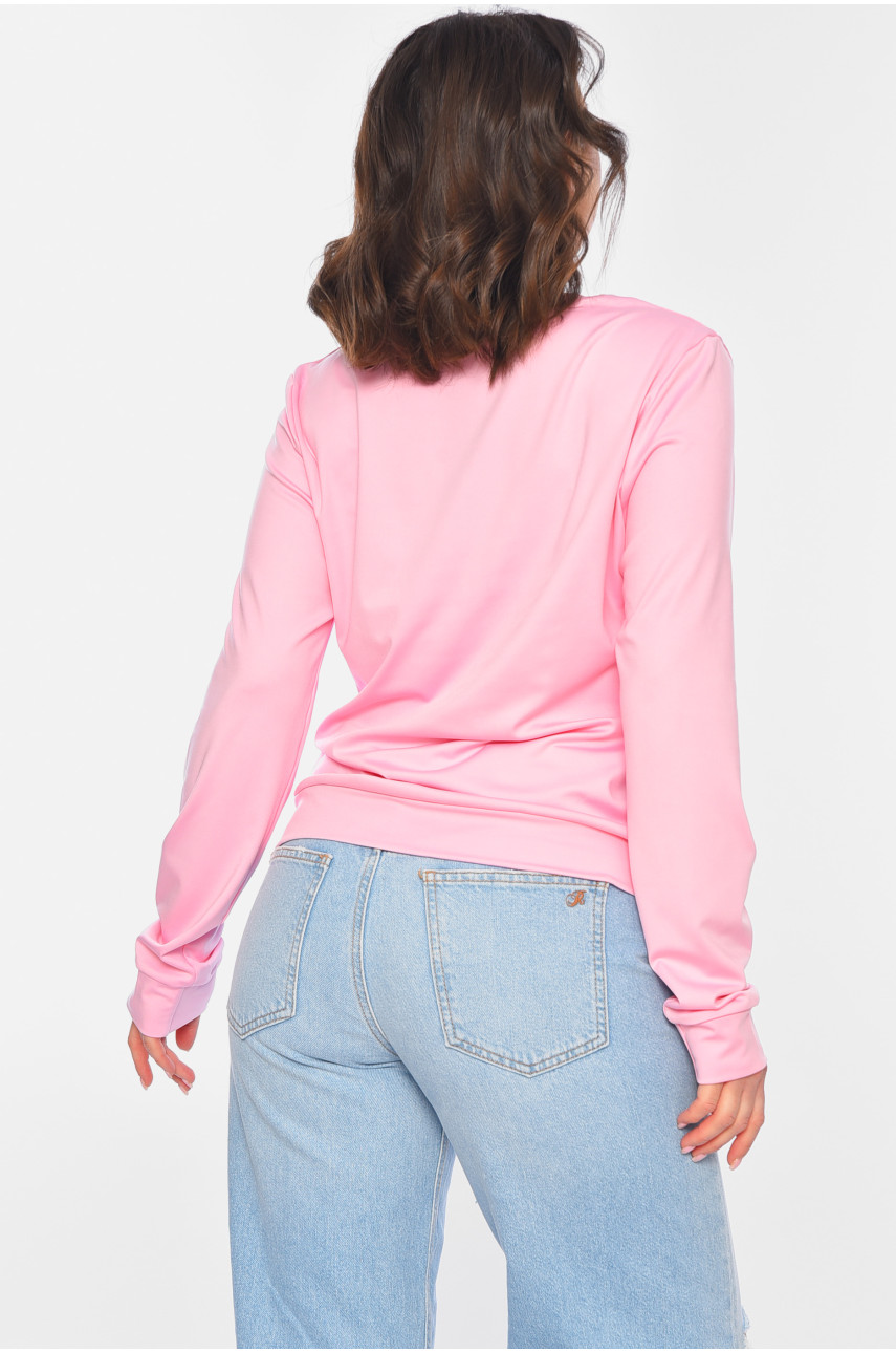 Свитшот женский розового цвета М81 197294 Свитшот женский розового цвета М81 197294