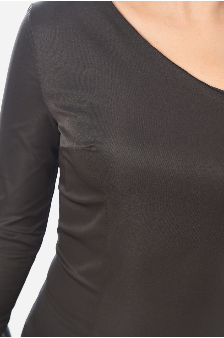 Платье женское тёмно-серого цвета 197330