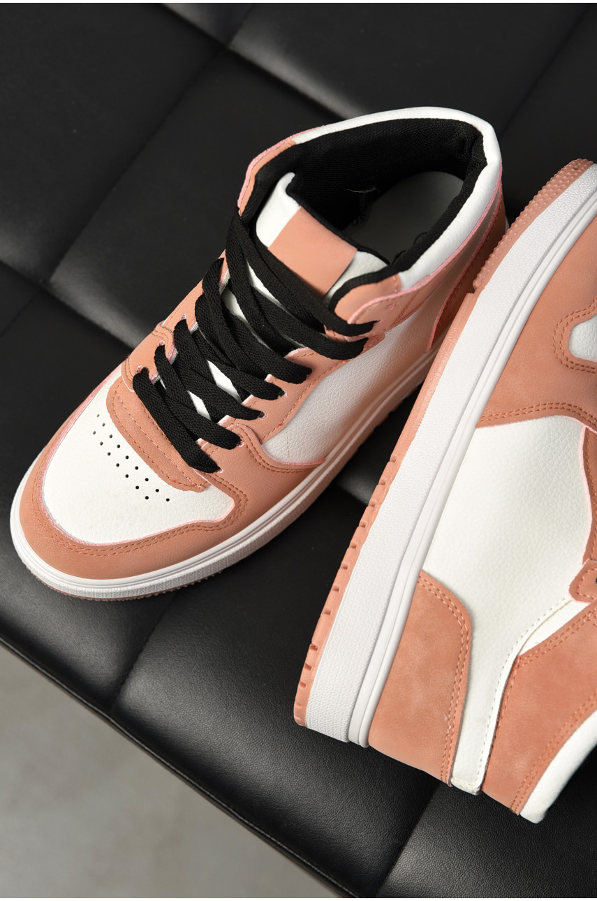 Кросівки жіночі білого кольору на шнурівці А2080-3 197418