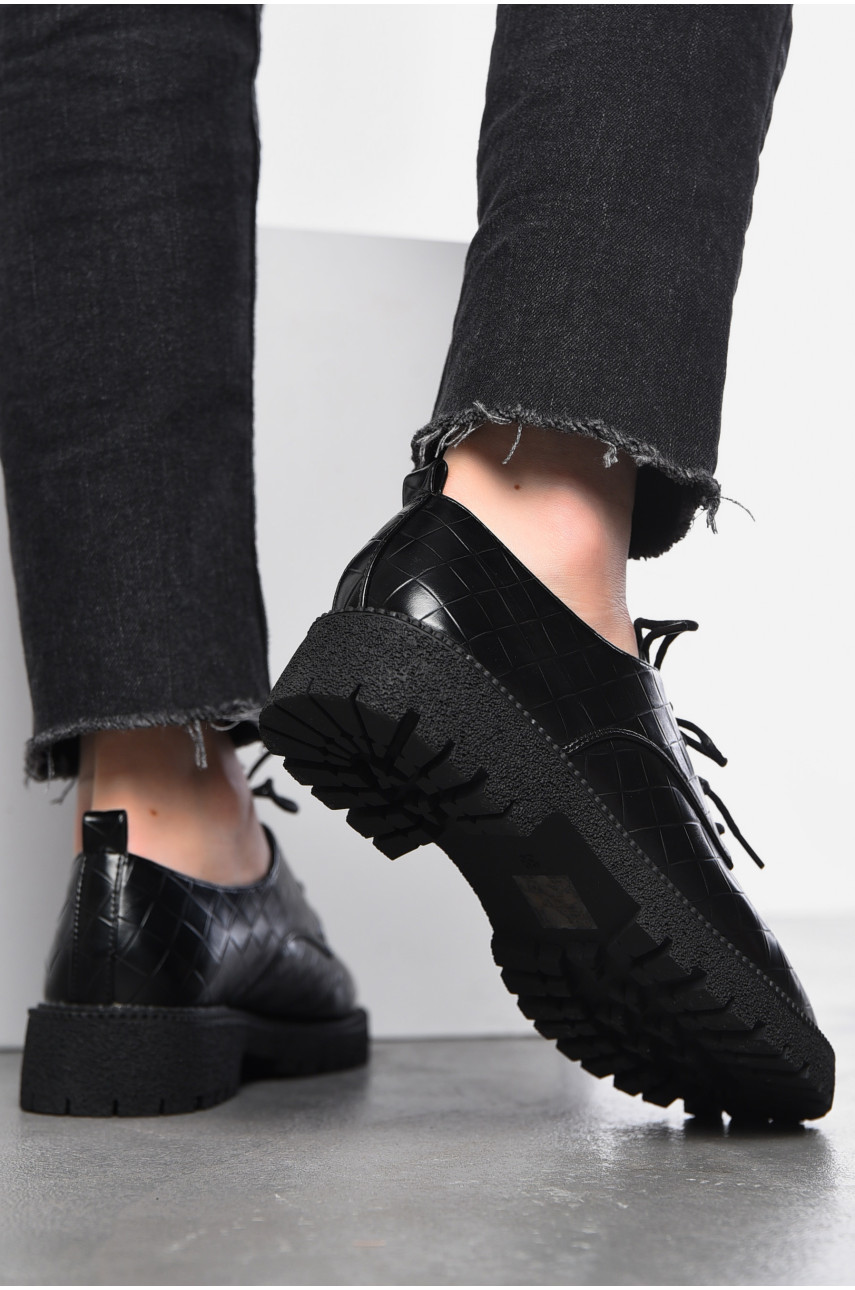 Лофери жіночі чорного кольору X186-3 197428 Лофери жіночі чорного кольору X186-3 197428