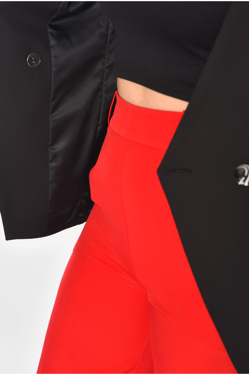 Костюм женский брючный черно-красного цвета 2322-2306 197438 Костюм женский брючный черно-красного цвета 2322-2306 197438