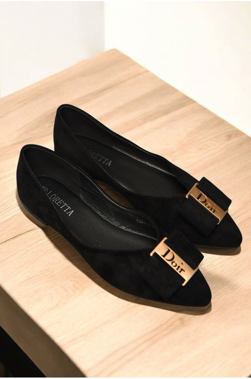 Балетки жіночі чорного кольору 331-1 197444