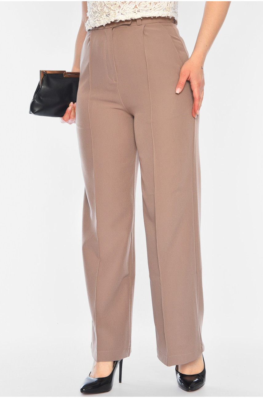 Брюки жіночі класичні кольору мокко 2317 197461 Брюки жіночі класичні кольору мокко 2317 197461