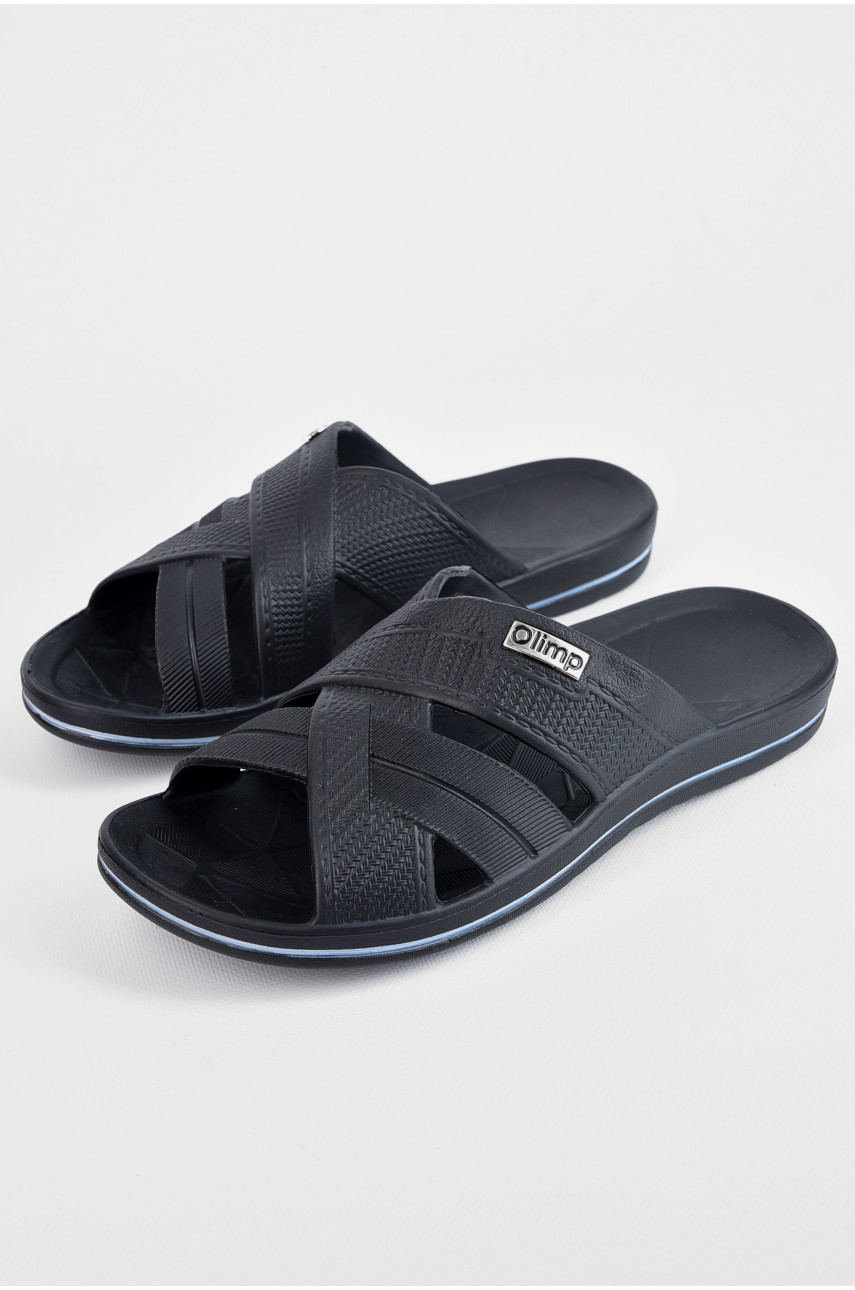 Шльопанці чоловічі піна чорного кольору м204 197464 Шльопанці чоловічі піна чорного кольору м204 197464
