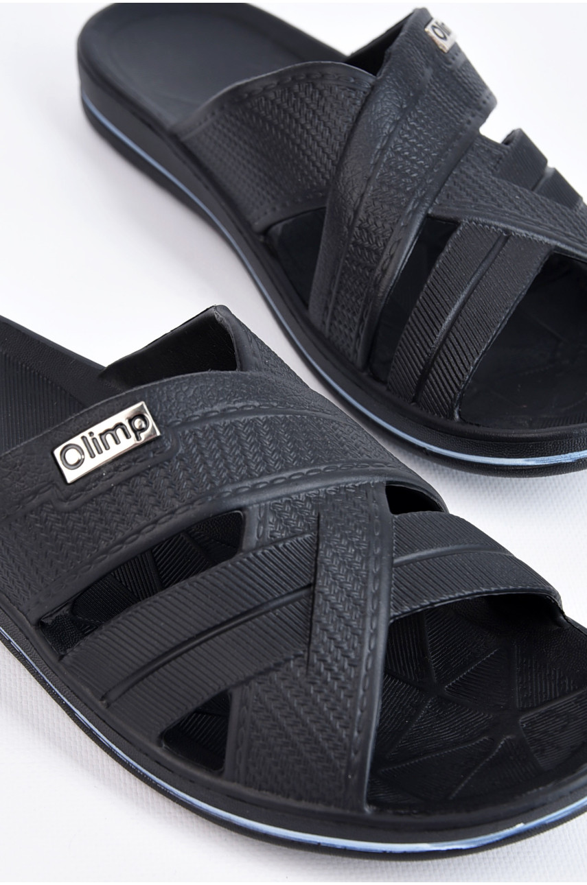 Шльопанці чоловічі піна чорного кольору м204 197464 Шльопанці чоловічі піна чорного кольору м204 197464