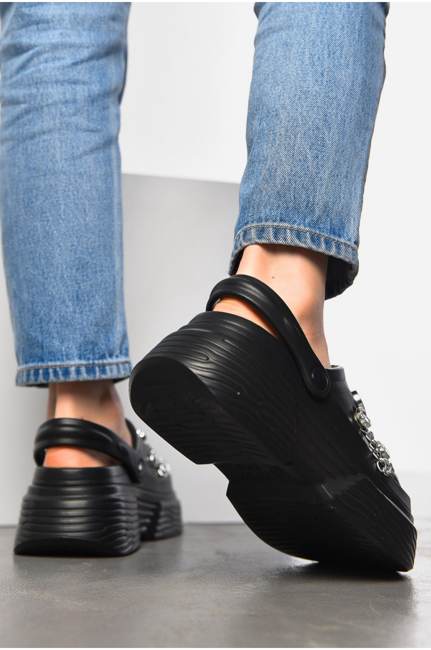 Крокси жіночі чорного кольору н30 197468