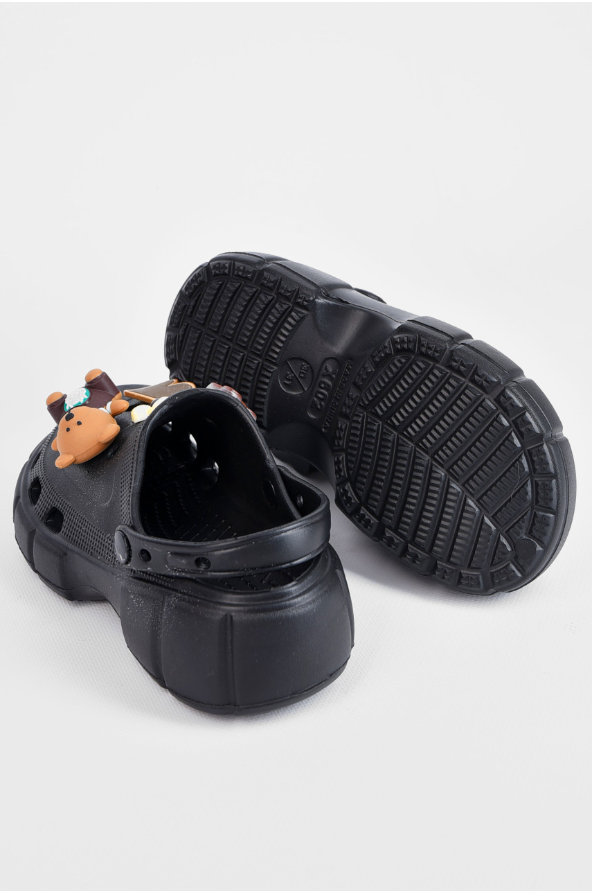 Крокси дитячі для дівчинки чорного кольору а74 197479