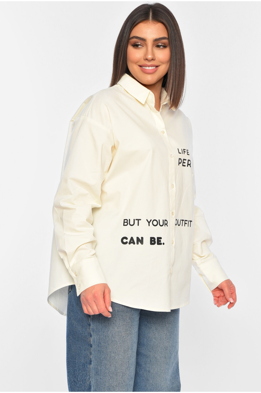 Рубашка женская молочного цвета 3622 197480 Рубашка женская молочного цвета 3622 197480