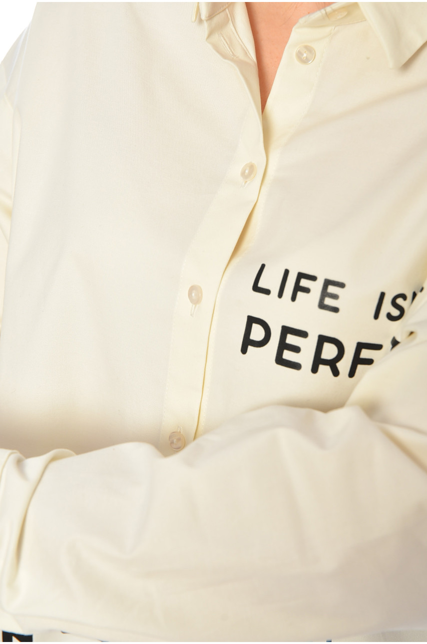 Рубашка женская молочного цвета 3622 197480 Рубашка женская молочного цвета 3622 197480