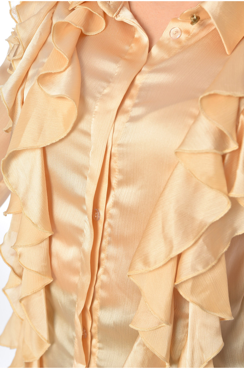 Рубашка женская бежевого цвета 3909 197482