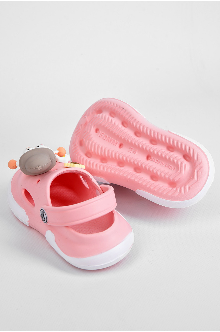 Кроксы детские для девочки розового цвета а59 197484