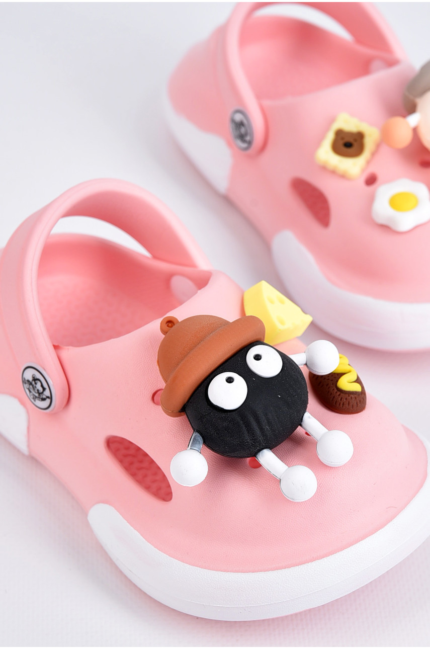 Кроксы детские для девочки розового цвета а59 197484