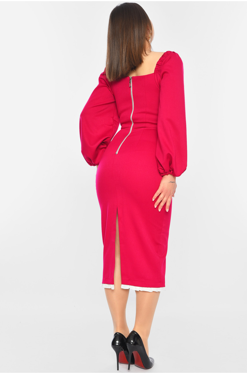 Платье женское малинового цвета 3945 197487