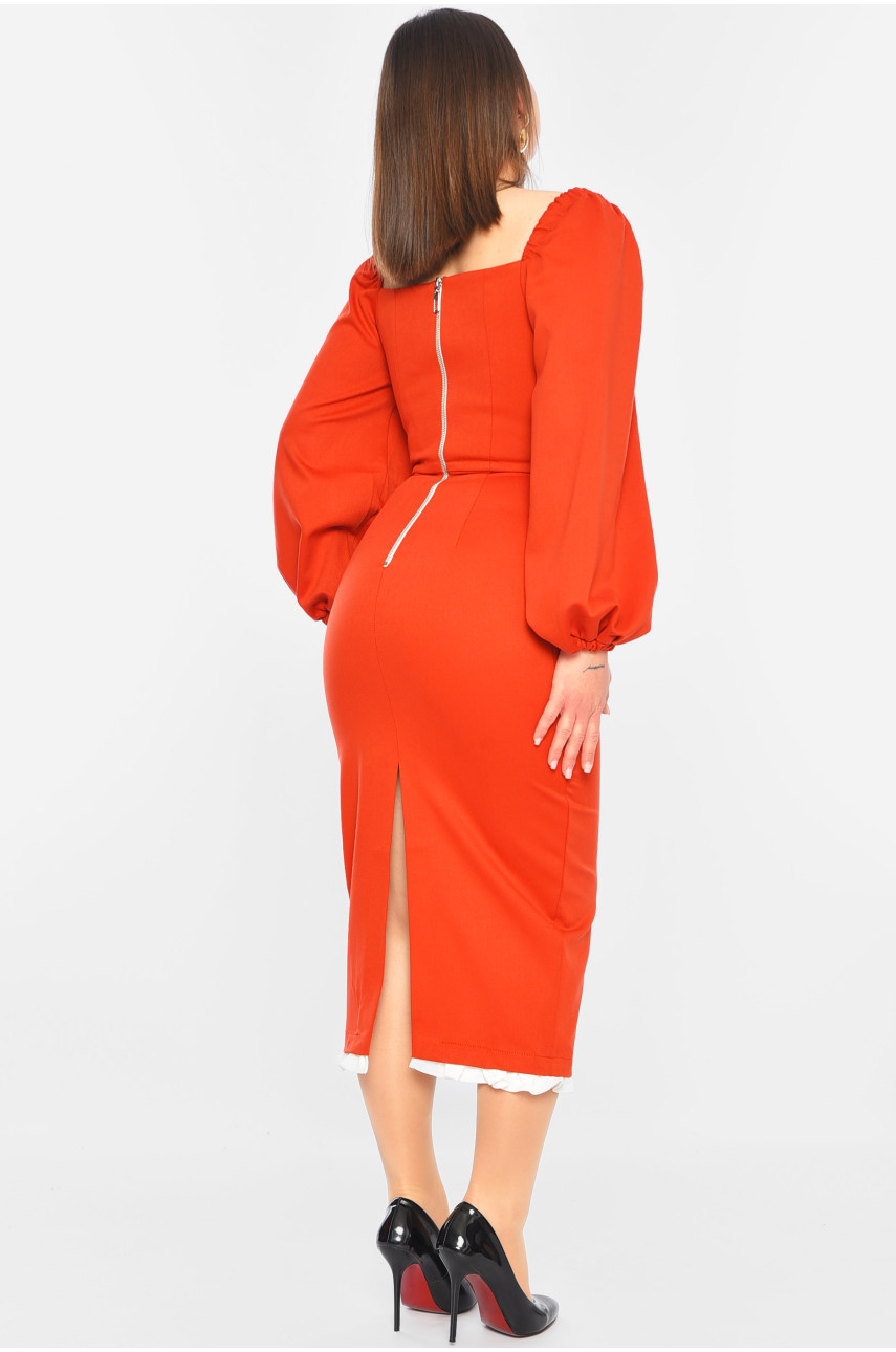 Сукня жіноча теракотового кольору 3945 197489