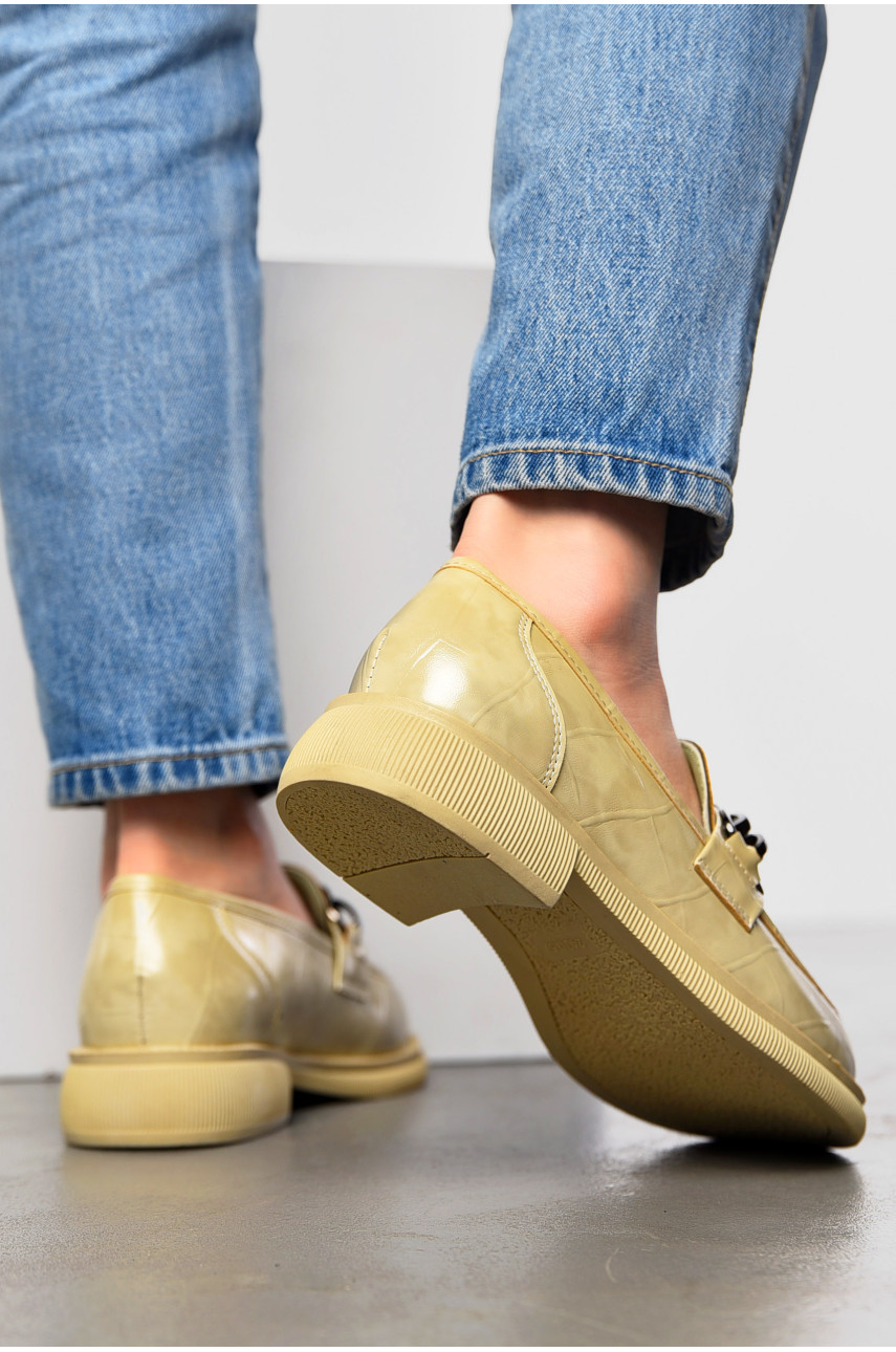 Лофери жіночі світло-бежевого кольору Y101-2 197501