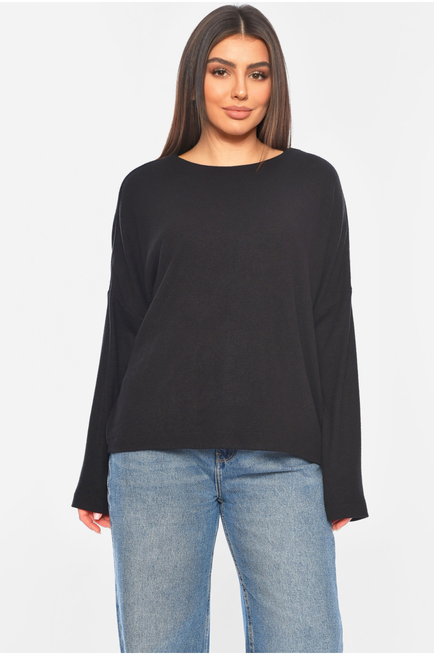 Кофта жіноча напівбатальна чорного кольору 0898 197524