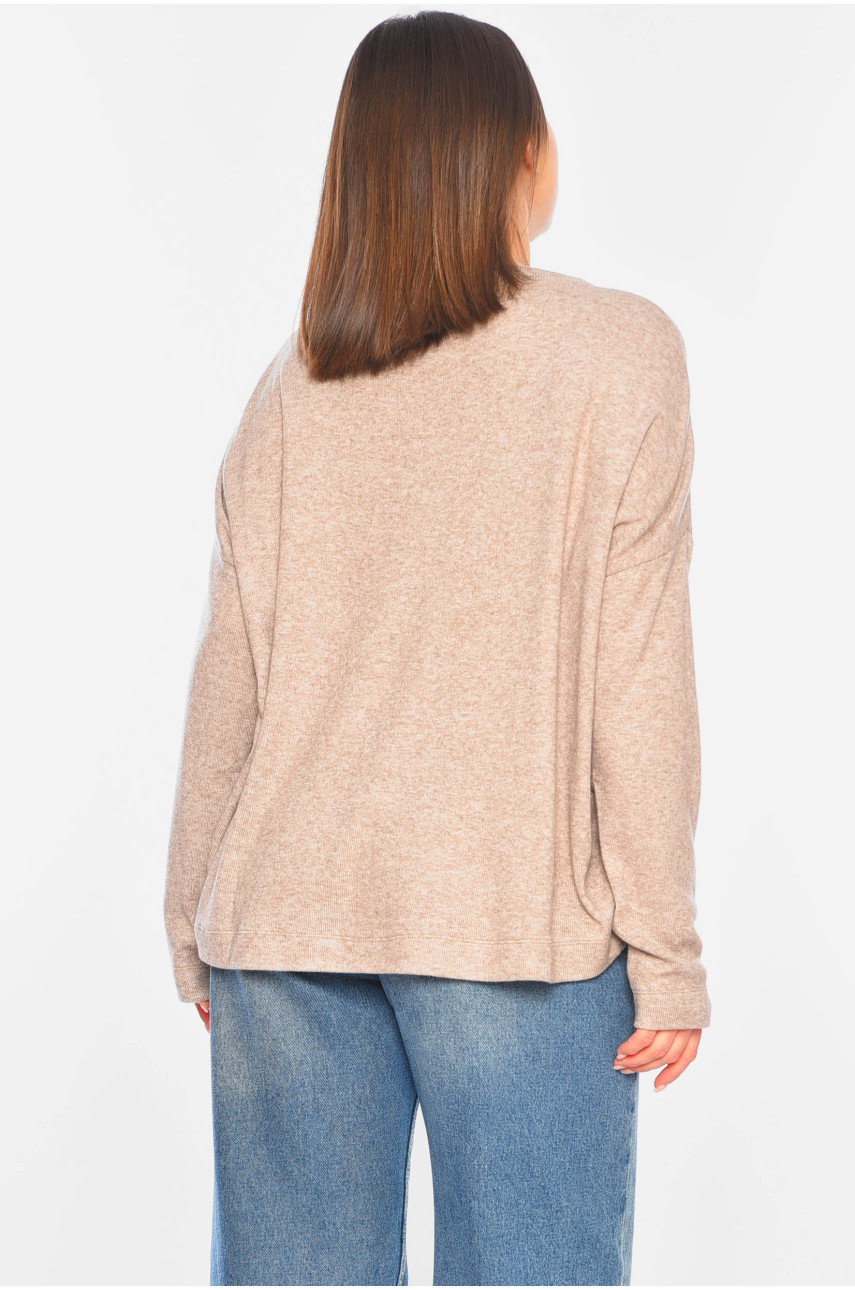Кофта жіноча напівбатальна бежевого кольору 0898 197533